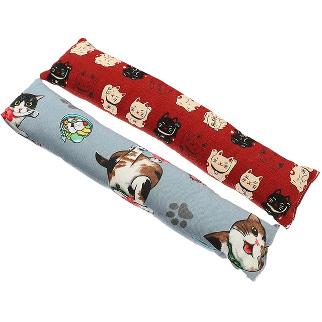 2PCS Cat Toys Biting Toys Indoor Cat Toy Kitten Molar Toys Cat Catnip Pillow