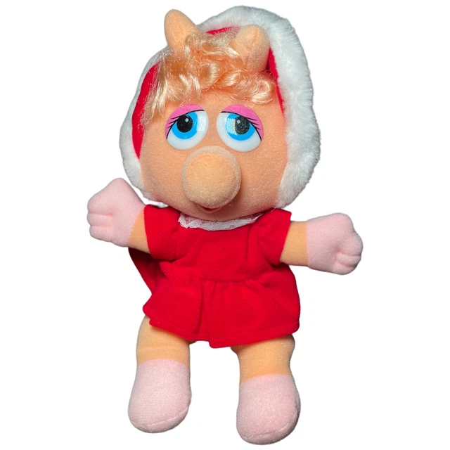 MUPPETS MISS PIGGY 6 inch vintage McDonalds Christmas plush stuffed animal