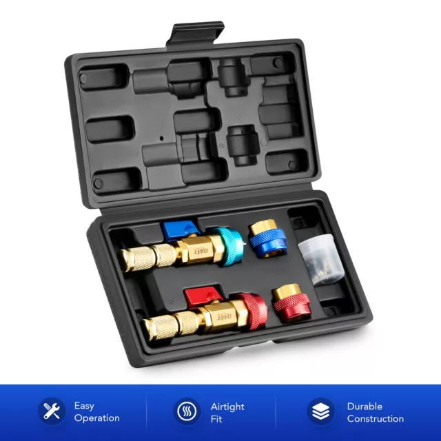 HVAC AC Valve Core Remover Installer Tool Kit Schrader Valve Core Remover Tools