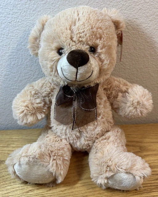 NEW Fiesta 10" Sitting Beige Teddy Bear - Fight Like a Girl T-Shirt - Adorable