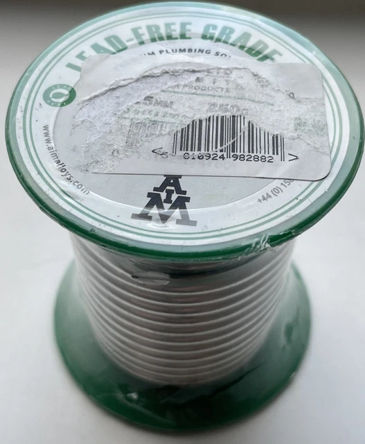 LEAD FREE SOLDER Grade 99C 3.25mm 250g x 1 AIM Premium Plumbing Wire