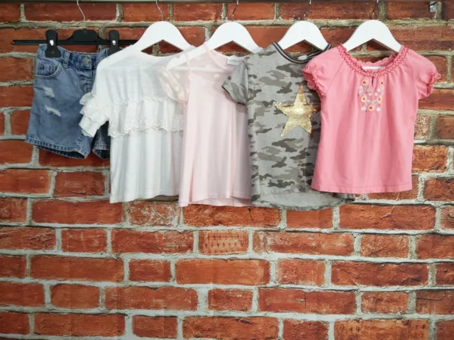 Girls Bundle Aged 2-3 Years Next La Peria Etc T-Shirt Denim Shorts Set Camo 98Cm