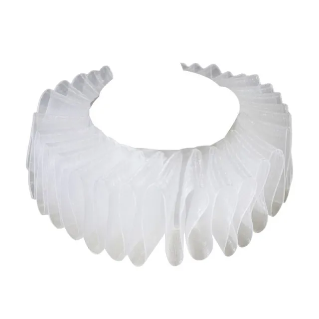 Womens Renaissance Elizabethan Ruffled Fake Collar Chiffon Retro Clown Neck Ruff