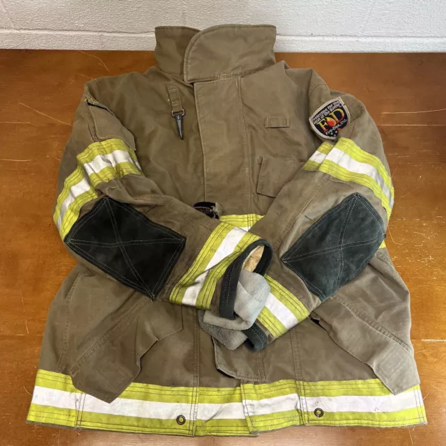 Fire Dex Jacket 46x32 Firefighter Turnout Bunker Fire Coat Lined Full Zip Heavy