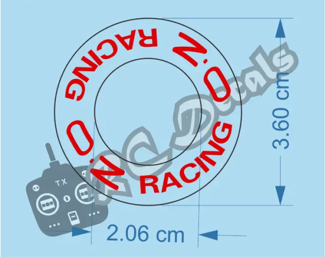 1/10 Tamiya OZ Rennrad Aufkleber rot, blau oder schwarz 2