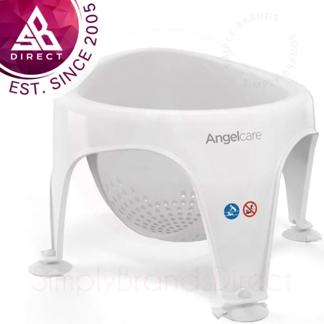 Angelcare Soft-Touch Baby Bath Seat│Lightweight│TPE Material│11kg Capacity│Grey