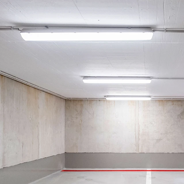 3x lampada da vasca lampada da officina LED luce da sala umido lampada 6500K L 150 cm