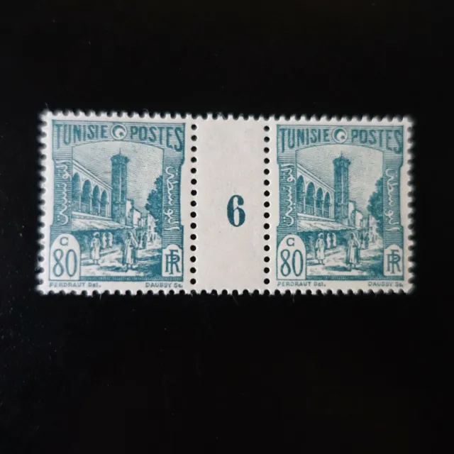 France Colonie Tunisie N°135 Millésime 6 Neuf ** Luxe Mnh Cote Maury 40€