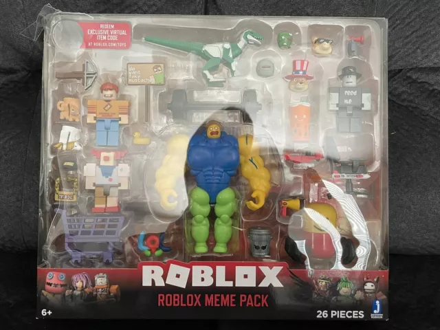 roblox action collection - meme pack playset with Exclusive Virtual Code