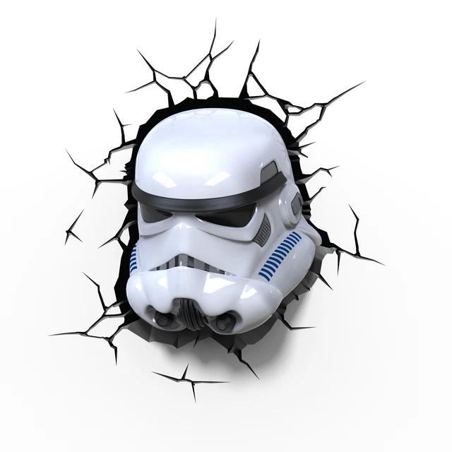 Oficial Star Wars Stormtrooper 3D Luz Pared Noche Novedad Regalo Batería Opcional
