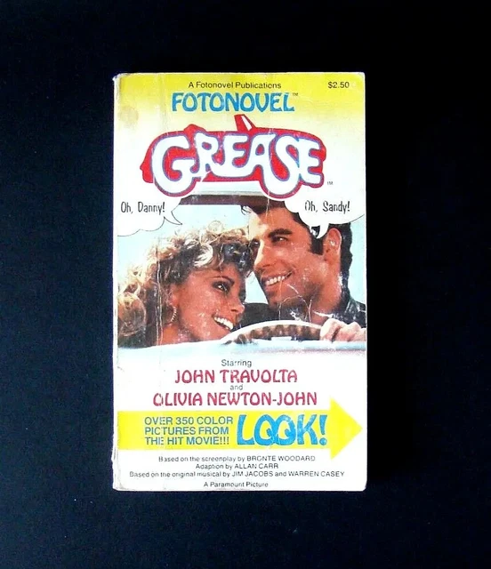 GREASE ORIGINAL FOTONOVEL 1978 First Printing John Travolta & Olivia