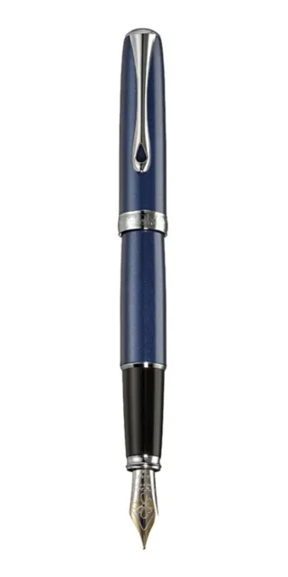 Diplomat Excellence A2 Fountain Pen with 14ct Extra Fine Nib Dark Blue D40209011