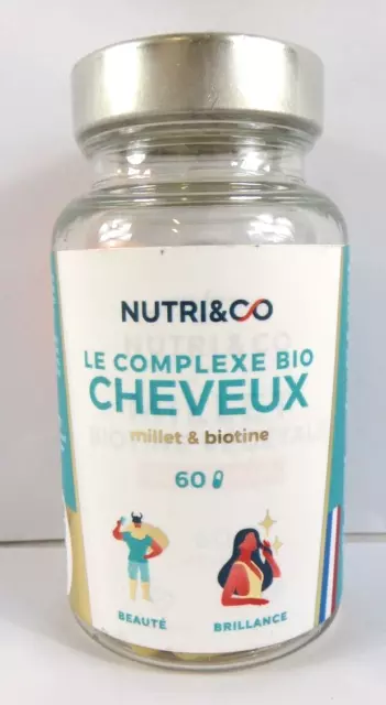 Nutri&Co Le Complexe Bio Cheveux 60 Gelules - 05/2025