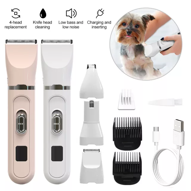 Professional Pet Dog Grooming Clipper Thick Fur Hair Trimmer Electric Shaver kit