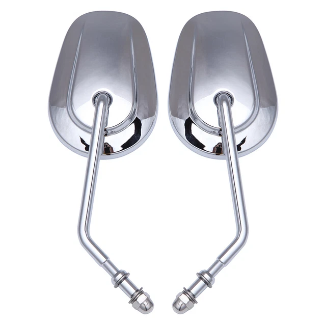 Chrome Rear View Mirrors For Harley Davidson Sportster Softail Heritage Classic