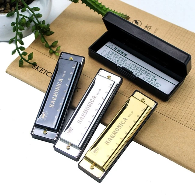 Toys Gift Playing Gift Early Educational Resin Harmonica Copper Core Harmonica