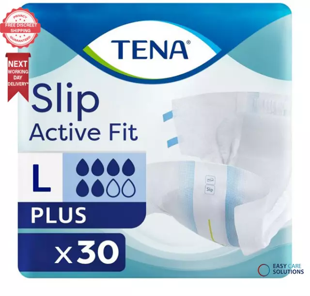 TENA Slip Active Fit Plus (PE Backed) - Large - 30 Incontinence slips