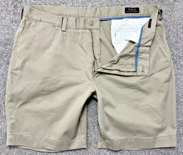 Polo Ralph Lauren Smart Chino Shorts Mens W38 Classic Fit Khaki Beige / Brown #2