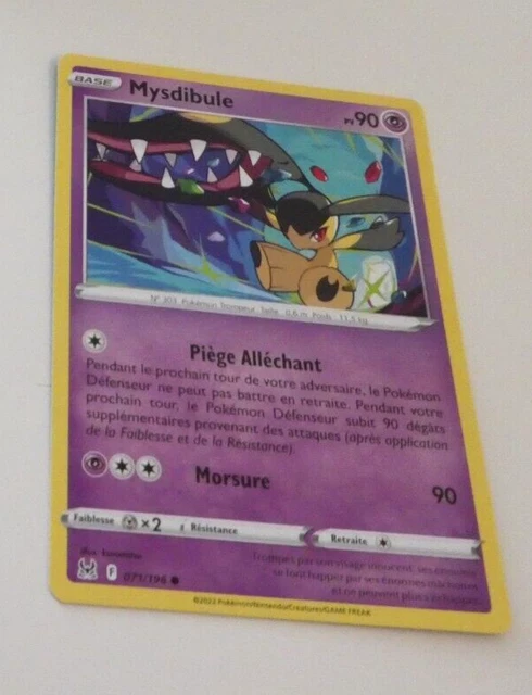 Pokemon Origine Perdue Francaise Card Carte Mysdibule 071/196 Vf Fr Jcc Neuf