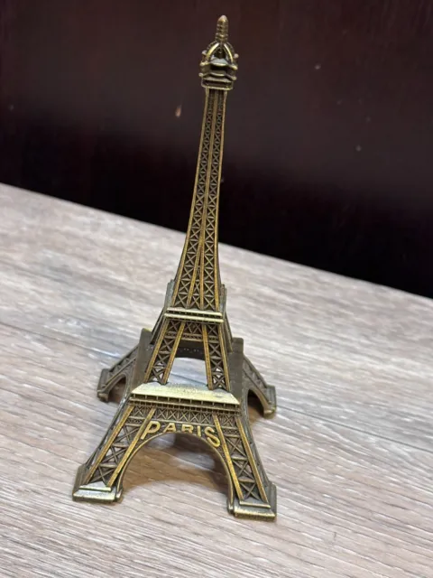 Bronze Mini Intricate Iconic Paris Eiffel Tower Decorative Statue  E1