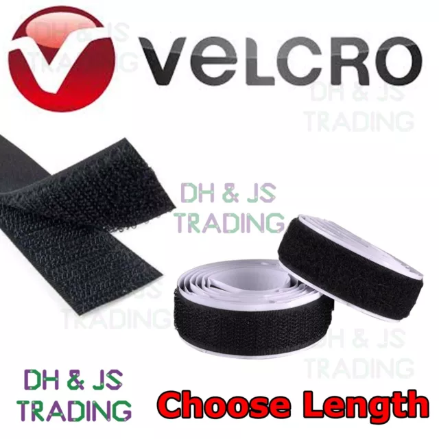 VELCRO Brand Heavy Duty Stick On Hook And Loop Self Adhesive Tape 20mm Wide