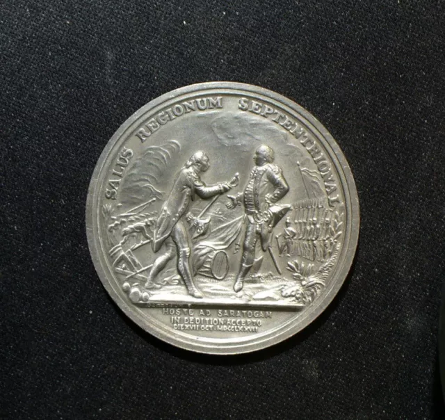 US Horatio Gates Duci Strenuo Comitia Americana Uncirculated Pewter Coin