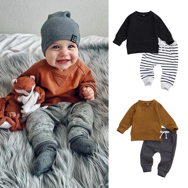 Set abiti pantaloni abiti pantaloni neonato bambina bambina manica lunga
