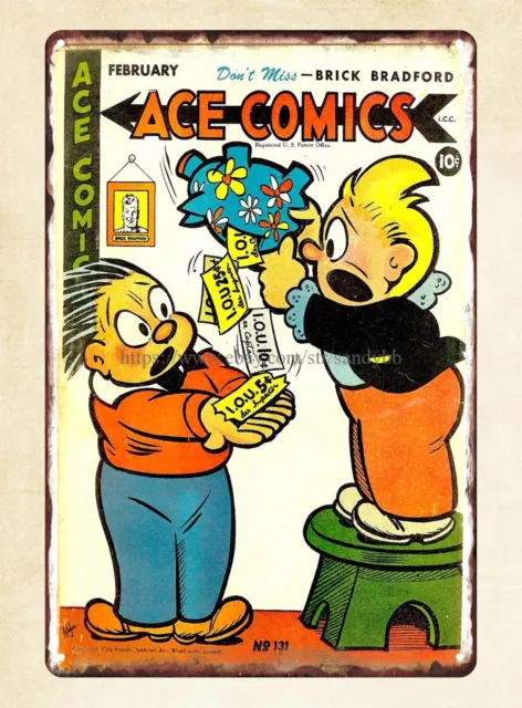 Ace Comics 1947 metal tin sign  home decor