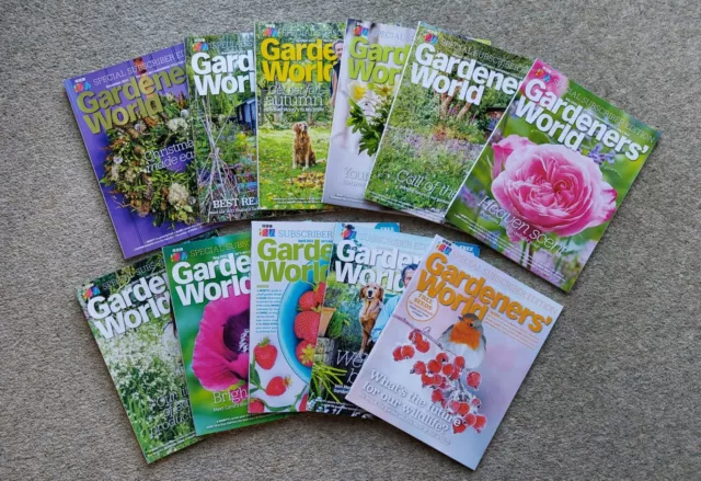 BBC Gardeners' World Magazines x 11 Subscriber Issues February to December 2022