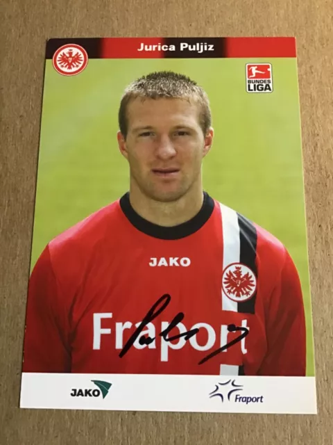 Jurica Puljiz, Croatia 🇭🇷  Eintracht Frankfurt 2005/06 hand signed