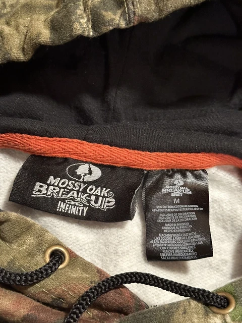 Mossy Oak Breakup Infinity Hooded Men's Sweatshirt, Medium, Camo, Hunt, Fish