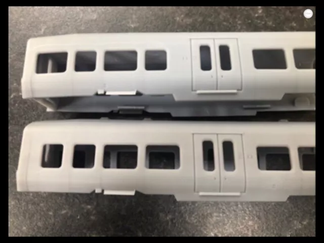 Class 323 EMU resin 3D printed bodies OO gauge post 2018 refurbished version  3