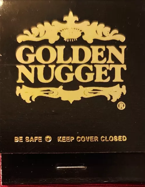 Golden Nugget Hotel Casino Matchbook Unstruck Las Vegas, Laughlin Nevada