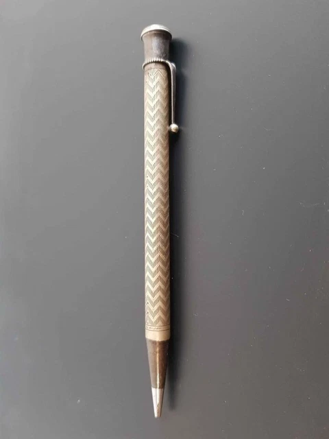 Porte-mine En Argent Massif JIF Waterman Vers 1930 - Stylo Vintage, Occasion Avec Histoire