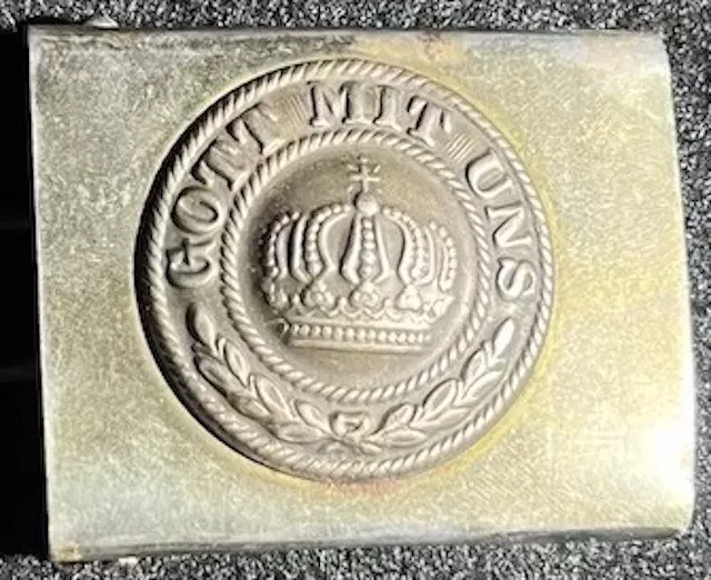 WWI German Imperial Army Belt Buckle Gott Mit Uns Late War Steel 1917/1918