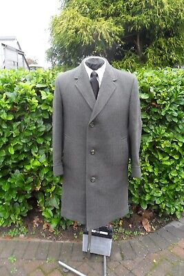 Dunn & Co. Ballantyne Of Peebles Cloth Very Heavy Tweed Overcoat Uk Made Size 42