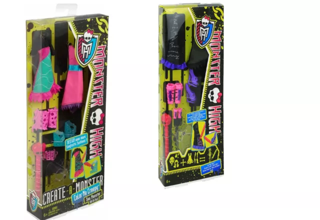 Monster High Bekleidungsset für Puppen zur Auswahl mit Zubehör Mattel NEU