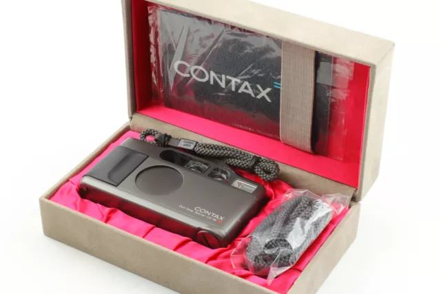 [MINT w/Box] Contax T2 Titan Black 35mm Point & Shoot Film Camera From JAPAN
