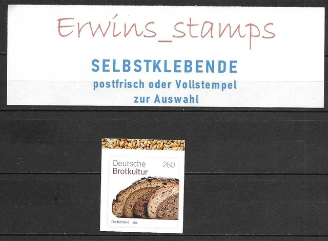 44226 Bund aus Jahrgang 2018 Mi.-Nr.: 3390 selbstklebend postfrisch VOLLSTEMPEL