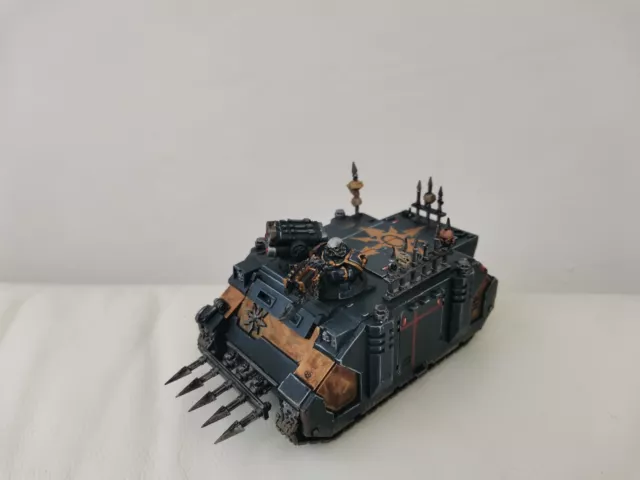 Warhammer 40k Chaos Space Marine Rhino Level 4  Pro Painted