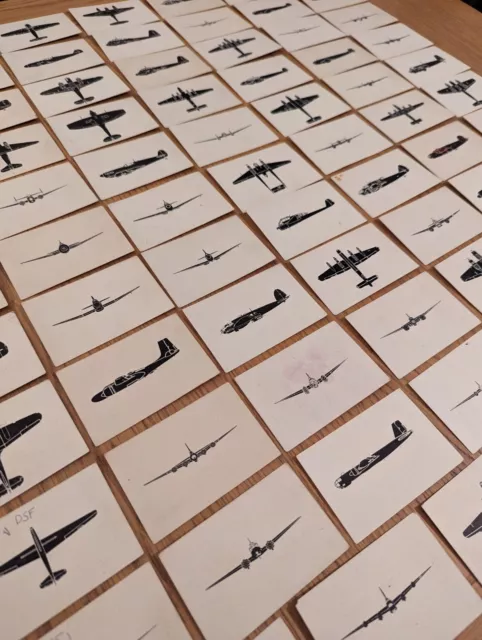 WW2 Aircraft Familiarisation Cards - 76 Cards and range of allied and German