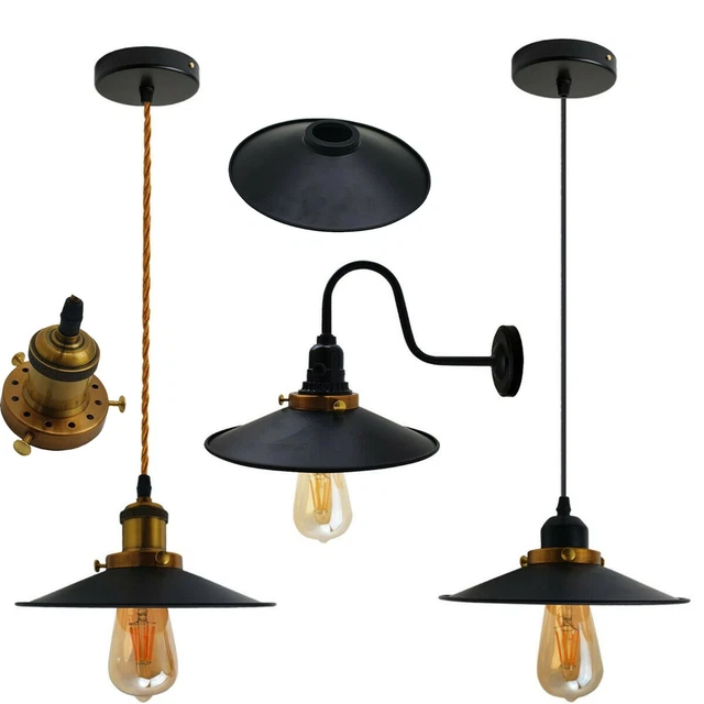 Vintage Pendant Lamp Shade Ceiling Light Industrial Retro Kitchen Pendant Lights