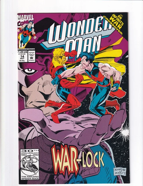 Wonder Man #14 VF/NM Marvel Comics 1992 Infinity War Tie-In vs Adam Warlock!