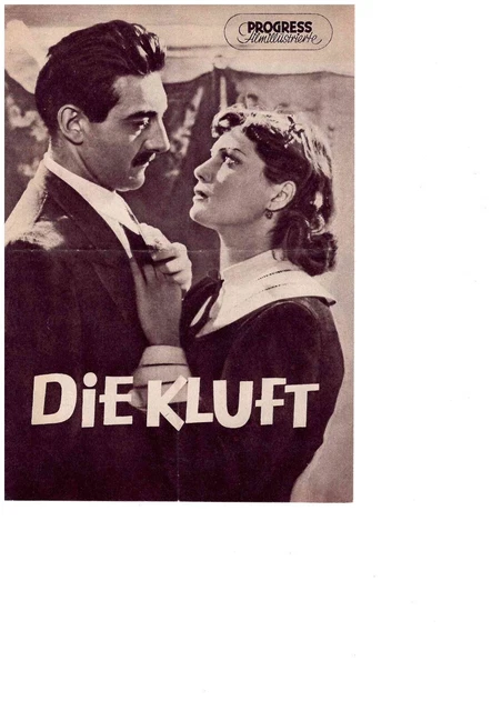 Die Kluft        PROGRESS  Filmprogramm von 1956