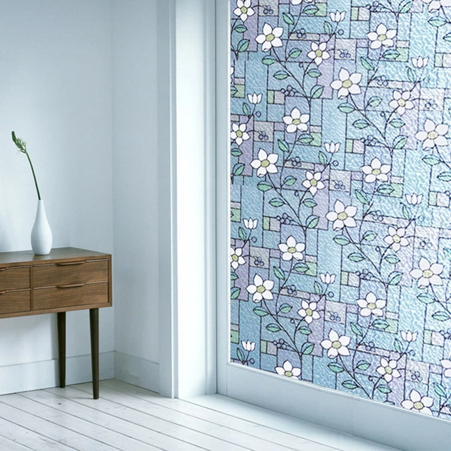 ?i?ek Pencere Etiketi Decorative Glass Film Wall Stickers Glass Stickers Opaque 8