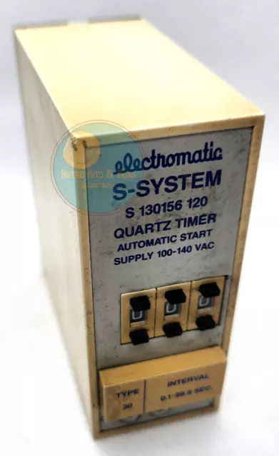 Electromatic S-System S130156-120 Quartz Timer Automatic Start Supply 100-140VAC