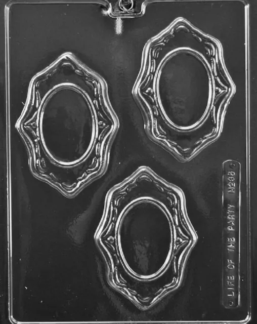 M236 Oval Picture Frame Chocolate Candy Mold w/instructions