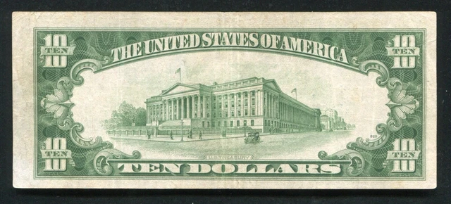 Fr. 2309 1934-A $10 Ten Dollars “North Africa” Silver Certificate Very Fine+ 2