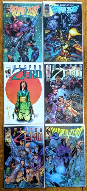 💎 Weapon Zero #0 1 2 5 T-2 T-3 *SIX ISSUE LOT* (Image 1995) COMBINE SHIPPING 💎