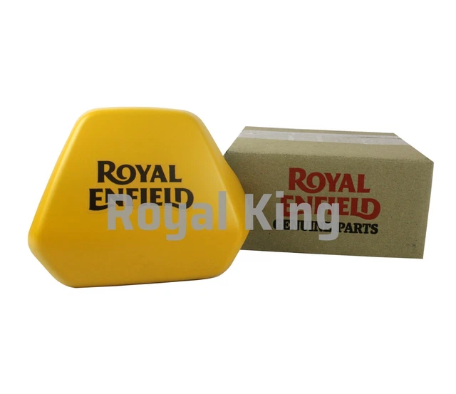 ROYAL ENFIELD &GRAPHITE jaune cram 411" "panneau de réservoir latéral